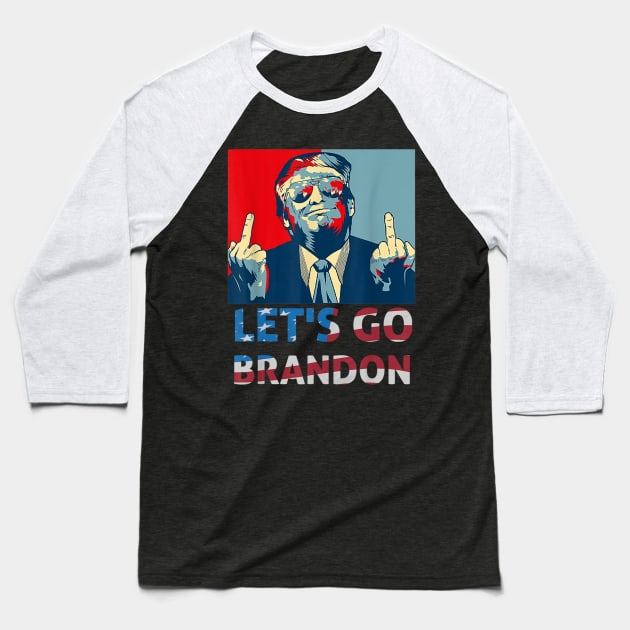 Lets Go Brandon Baseball T-Shirt by Qurax